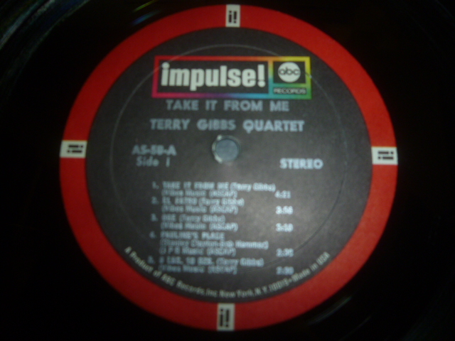 画像: TERRY GIBBS QUARTET/TAKE IT FROM ME