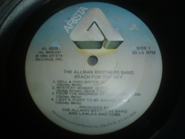 画像: ALLMAN BROTHERS BAND/REACH FOR THE SKY