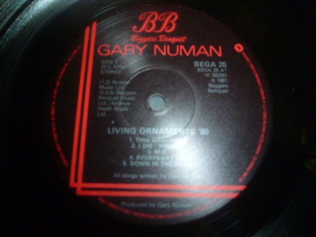 画像: GARY NUMAN/LIVING ORNAMENTS '80