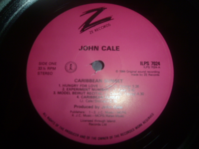 画像: JOHN CALE/CARIBBEAN SUNSET