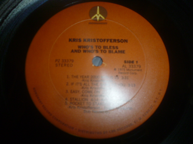 画像: KRIS KRISTOFFERSON/WHO'S TO BLESS AND WHO'S TO BLAME