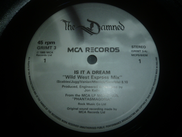 画像: DAMNED/IS IT A DREAM (12")