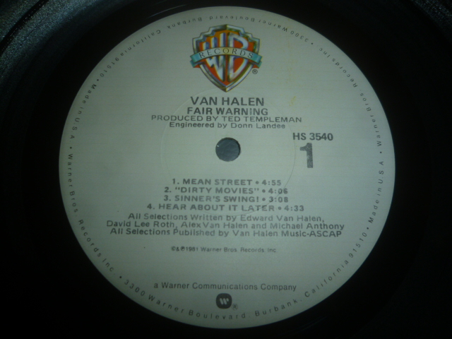 画像: VAN HALEN/FAIR WARNING