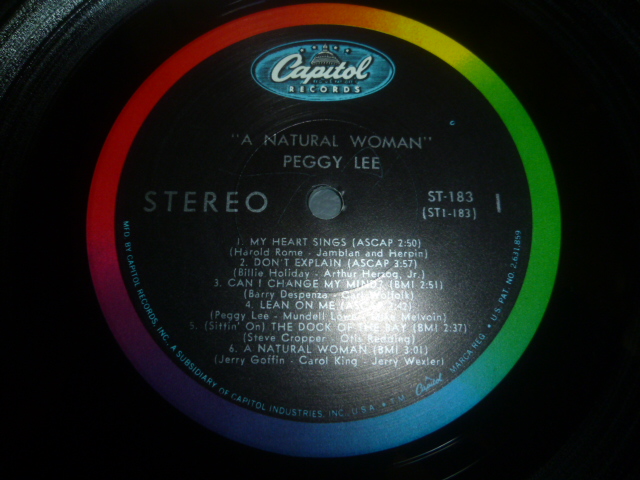 画像: PEGGY LEE/A NATURAL WOMAN