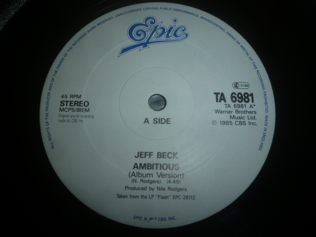 画像: JEFF BECK/AMBITIOUS (12")