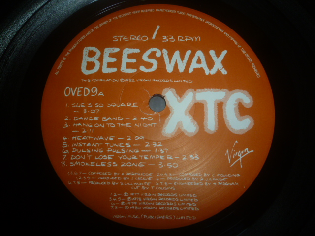 画像: XTC/BEESWAX : SOME B-SIDES 1977-1982