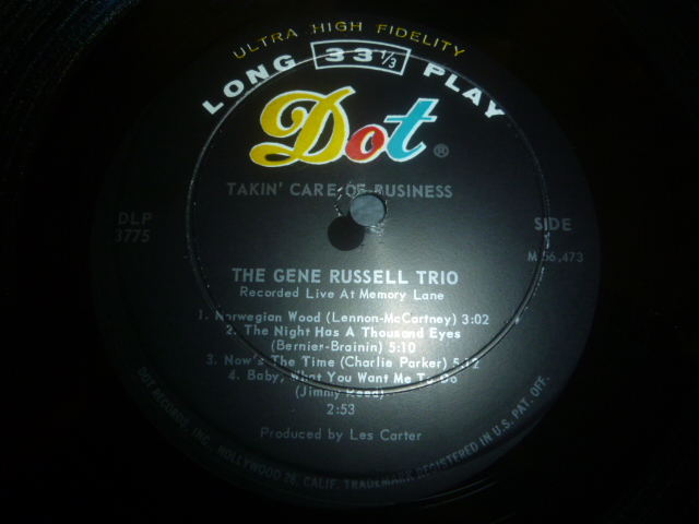 画像: GENE RUSSELL TRIO/TAKIN' CARE OF BUSINESS