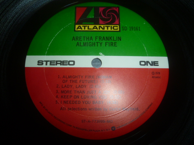 画像: ARETHA FRANKLIN/ALMIGHTY FIRE