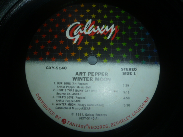 画像: ART PEPPER/WINTER MOON