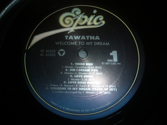 画像: TAWATHA/WELCOME TO MY DREAM