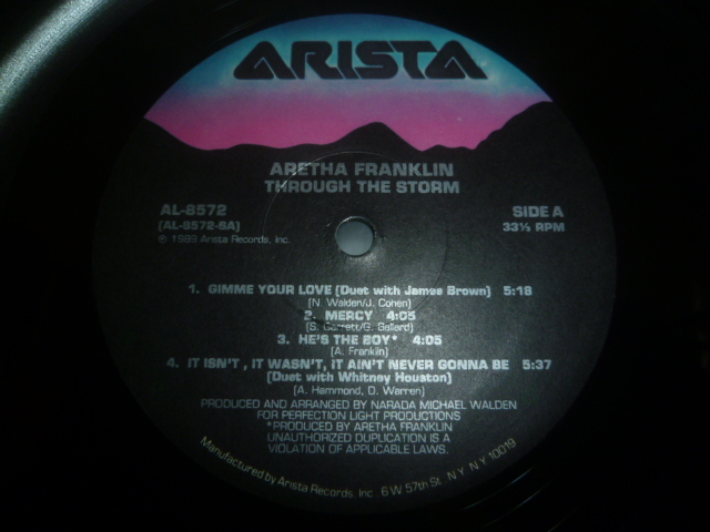 画像: ARETHA FRANKLIN/THROUGH THE STORM