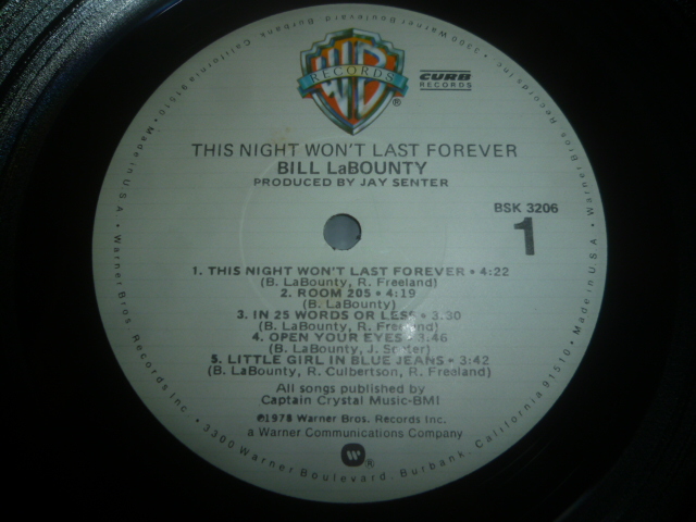 画像: BILL LaBOUNTY/THIS NIGHT WON'T LAST FOREVER