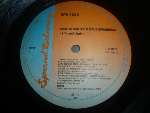 画像: MARTIN CARTHY & DAVE SWARBRICK/LIFE AND LIMB