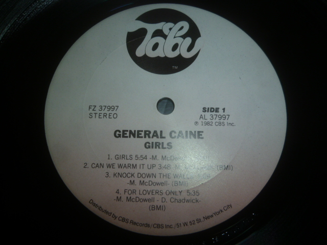 画像: GENERAL CAINE/GIRLS