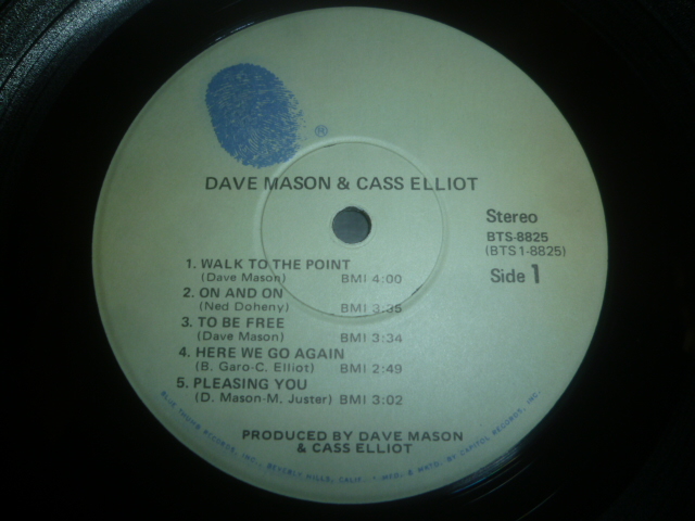画像: DAVE MASON & CASS ELLIOT/SAME