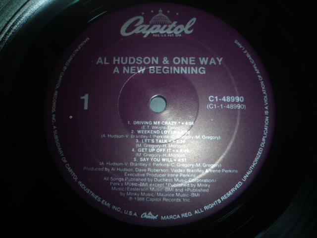 画像: AL HUDSON & ONE WAY/A NEW BEGINNING