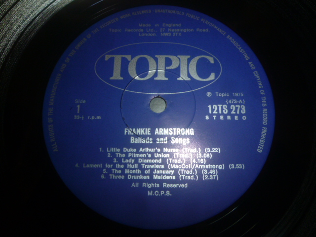 画像: FRANKIE ARMSTRONG/BALLADS AND SONGS