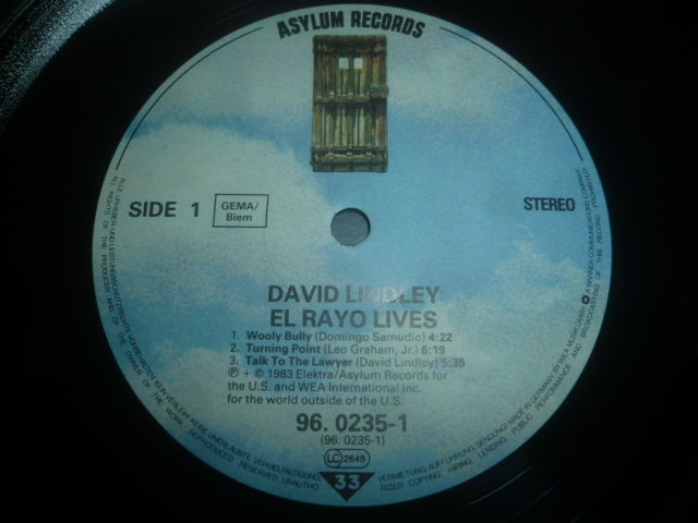 画像: DAVID LINDLEY& EL RAYO-X/EL RAYO LIVE