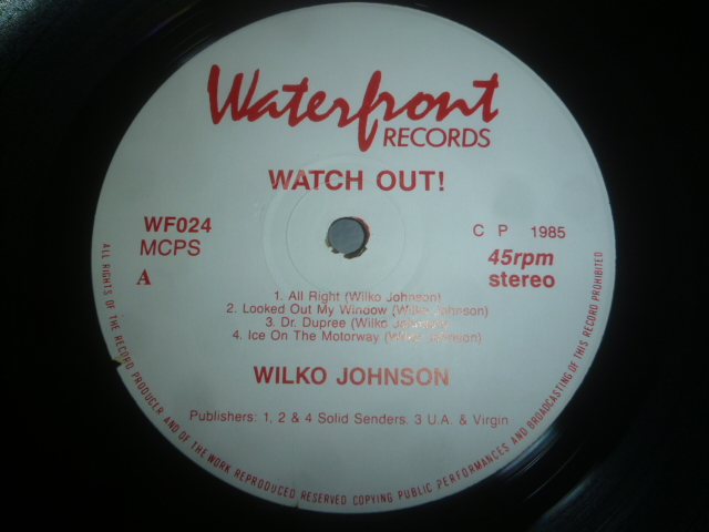 画像: WILKO JOHNSON/WATCH OUT!