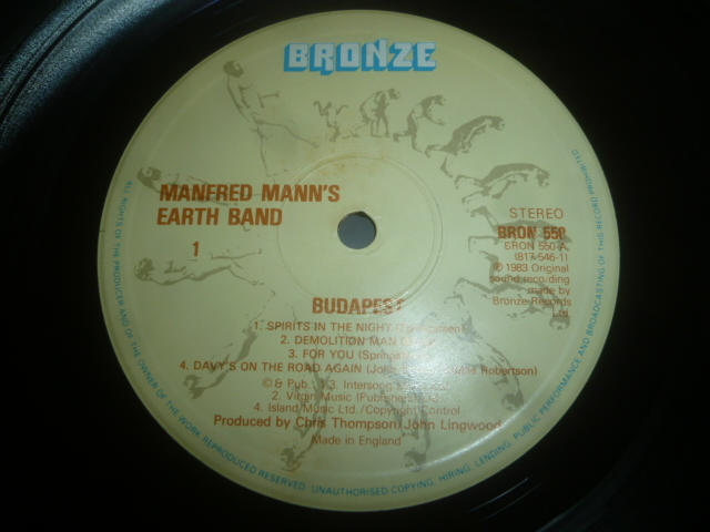 画像: MANFRED MANN'S EARTH BAND/BUDAPEST