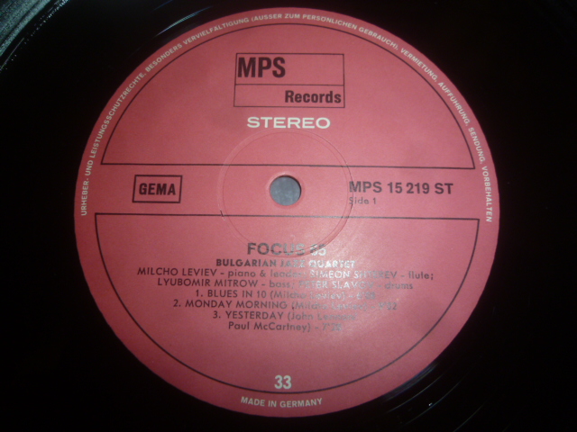 画像: BULGARIAN JAZZ QUARTET/FOCUS 65