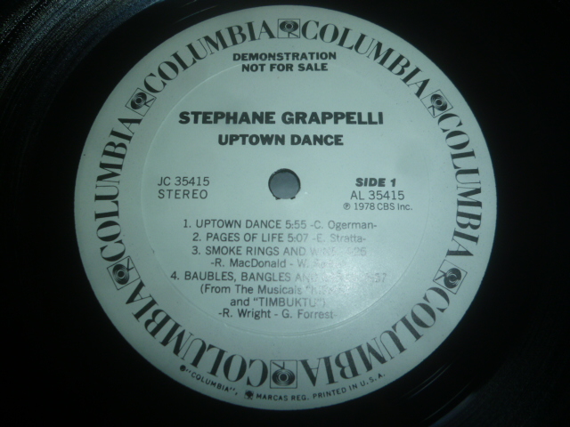 画像: STEPHANE GRAPPELLI/UPTOWN DANCE