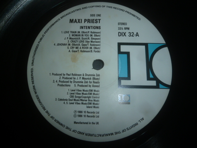 画像: MAXI PRIEST/INTENSIONS
