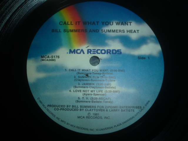 画像: BILL SUMMERS & SUMMERS HEAT/CALL IT WHAT YOU WANT