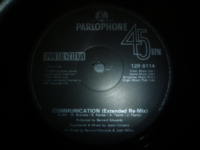 画像: POWER STATION/COMMUNICATION (12")