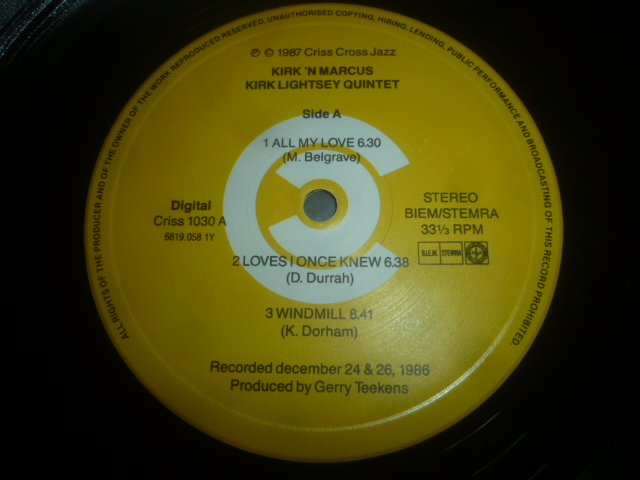 画像: KIRK LIGHTSEY QUINTET/KIRK 'N MARCUS