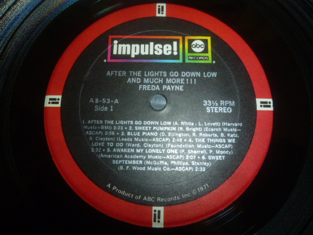 画像: FREDA PAYNE/AFTER THE LIGHTS GO DOWN LOW & MUCH MORE !!!