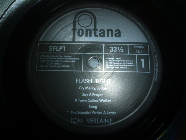画像: TOM VERLAINE/FLASH LIGHT