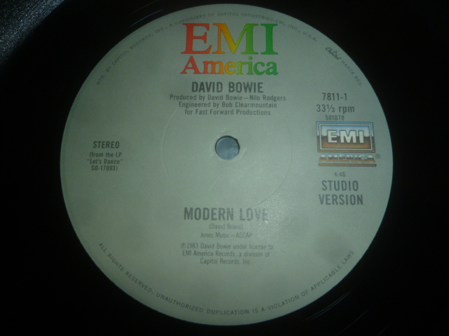 画像: DAVID BOWIE/MODERN LOVE (12")