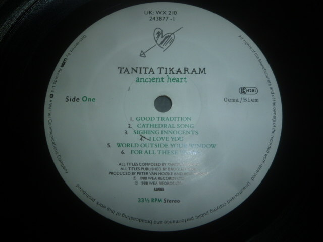 画像: TANITA TIKARAM/ANCIENT HEART