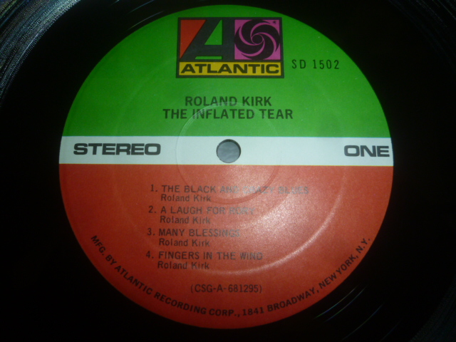 画像: ROLAND KIRK/THE INFLATED TEAR