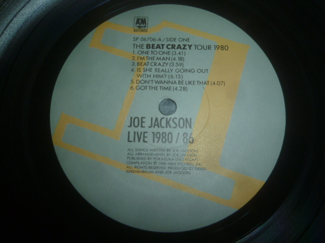 画像: JOE JACKSON/LIVE 1980-86