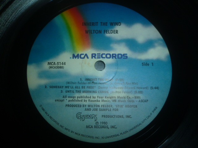画像: WILTON FELDER/INHERIT THE WIND