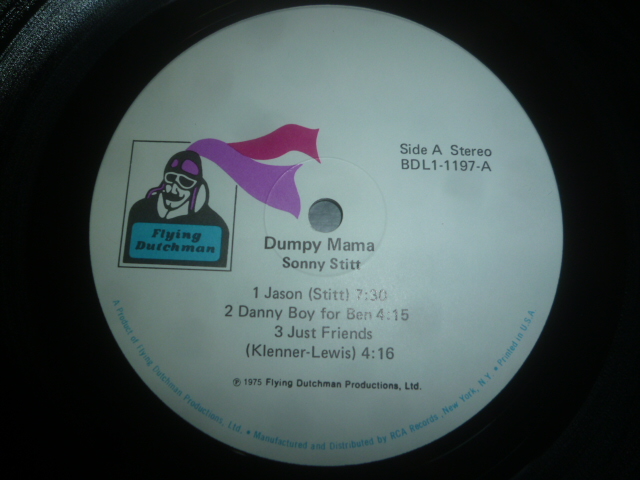 画像: SONNY STITT/DUMPY MAMA