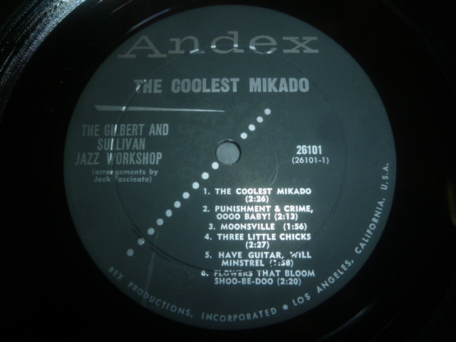 画像: GILBERT & SULLIVAN JAZZ WORKSHOP/THE COOLEST MIKADO