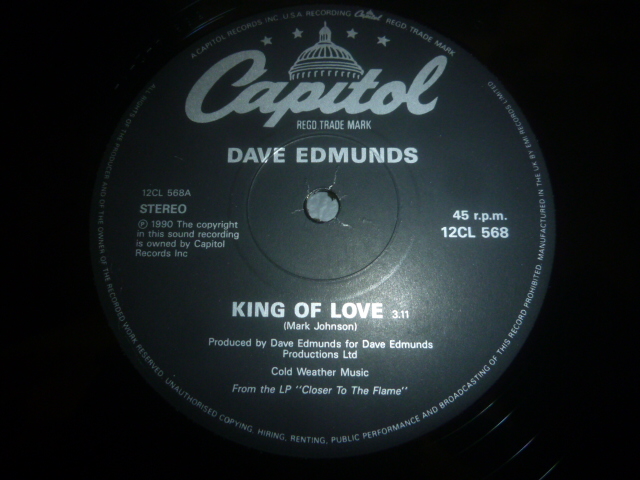 画像: DAVE EDMUNDS/KING OF LOVE (12")