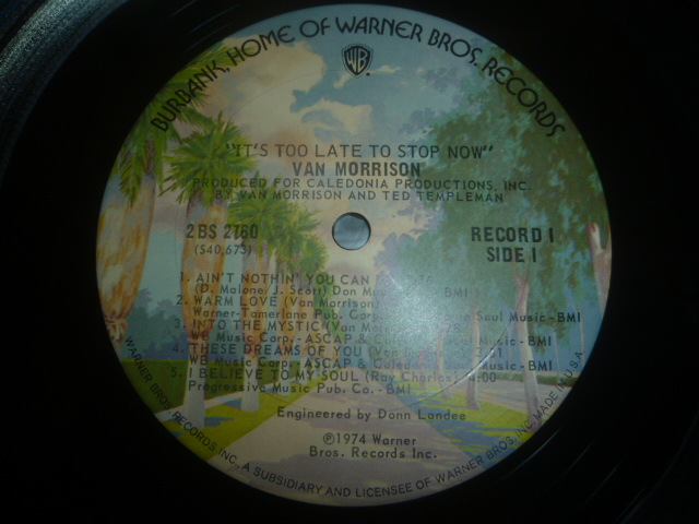 画像: VAN MORRISON/IT'S TOO LATE TO STOP NOW