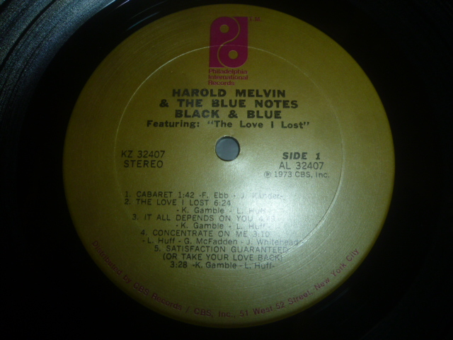 画像: HAROLD MELVIN & THE BLUE NOTES/BLACK & BLUE