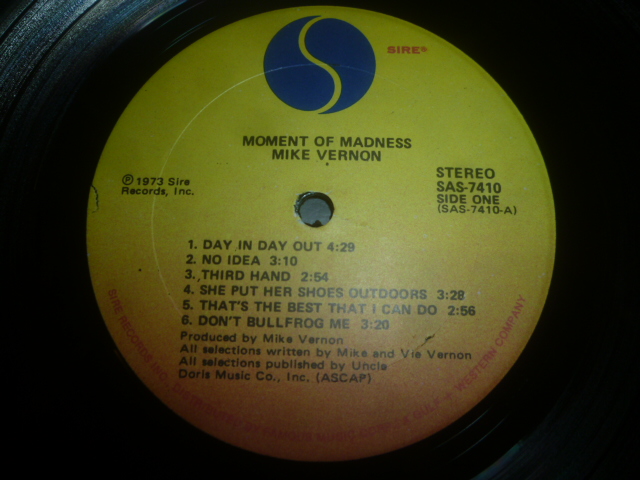 画像: MIKE VERNON/MOMENT OF MADNESS