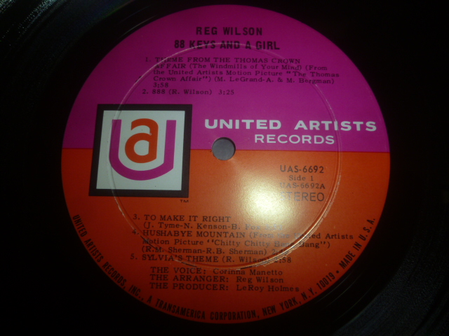 画像: REG WILSON/88 KEYS AND A GIRL