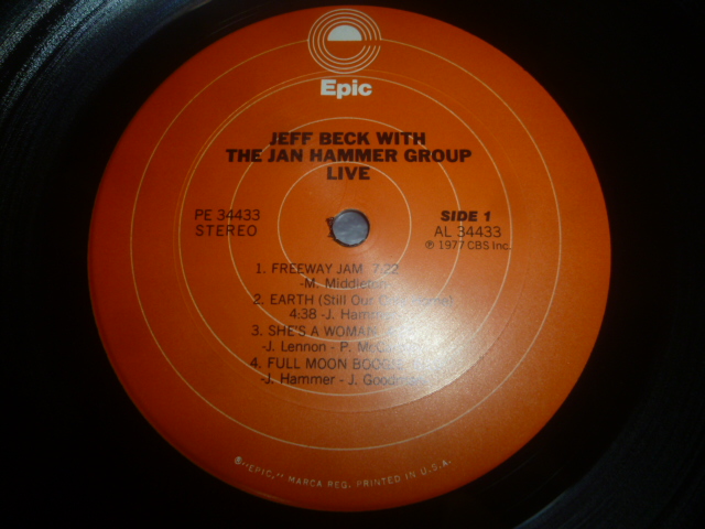 画像: JEFF BECK WITH THE JAN HAMMER GROUP/LIVE