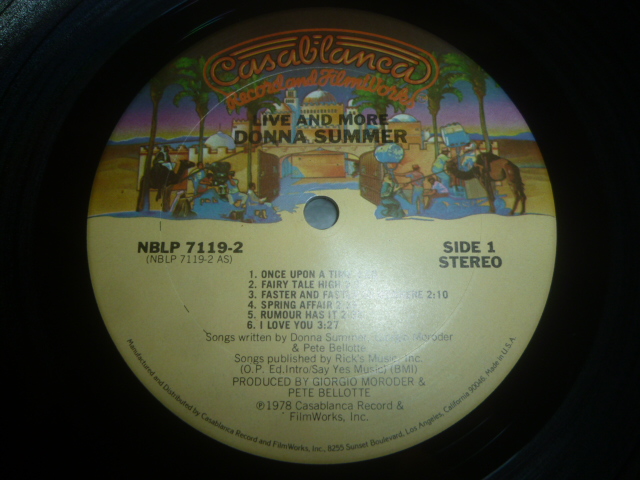 画像: DONNA SUMMER/LIVE AND MORE