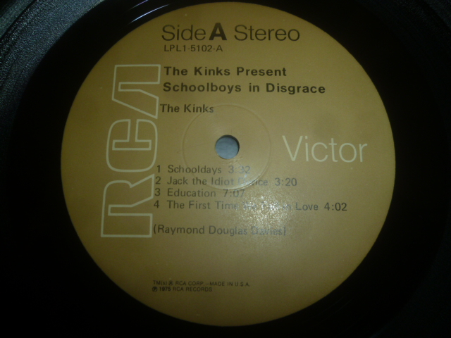 画像: KINKS/SCHOOLBOYS IN DISGRACE