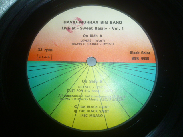 画像: DAVID MURRAY BIG BAND/LIVE AT "SWEET BASIL" VOL.1
