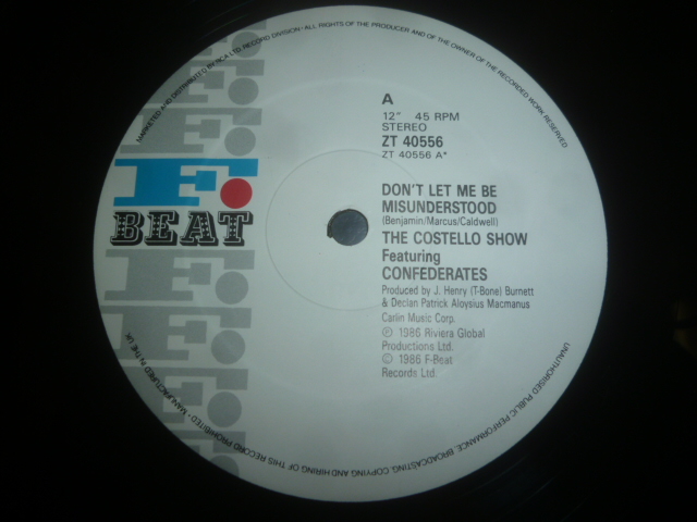 画像: COSTELLO SHOW/DON'T LET ME BE MISUNDERSTOOD (12")r