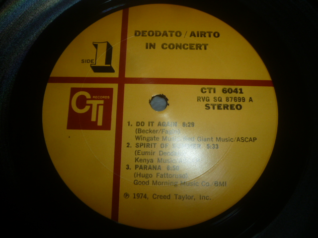 画像: DEODATO & AIRTO/IN CONCERT